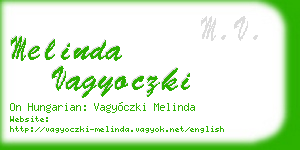 melinda vagyoczki business card