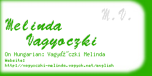 melinda vagyoczki business card
